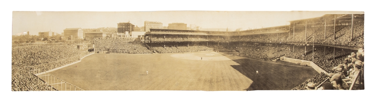 1925 World Series Pirates Senators Forbes Field 30" X 7" Panoramic Photograph